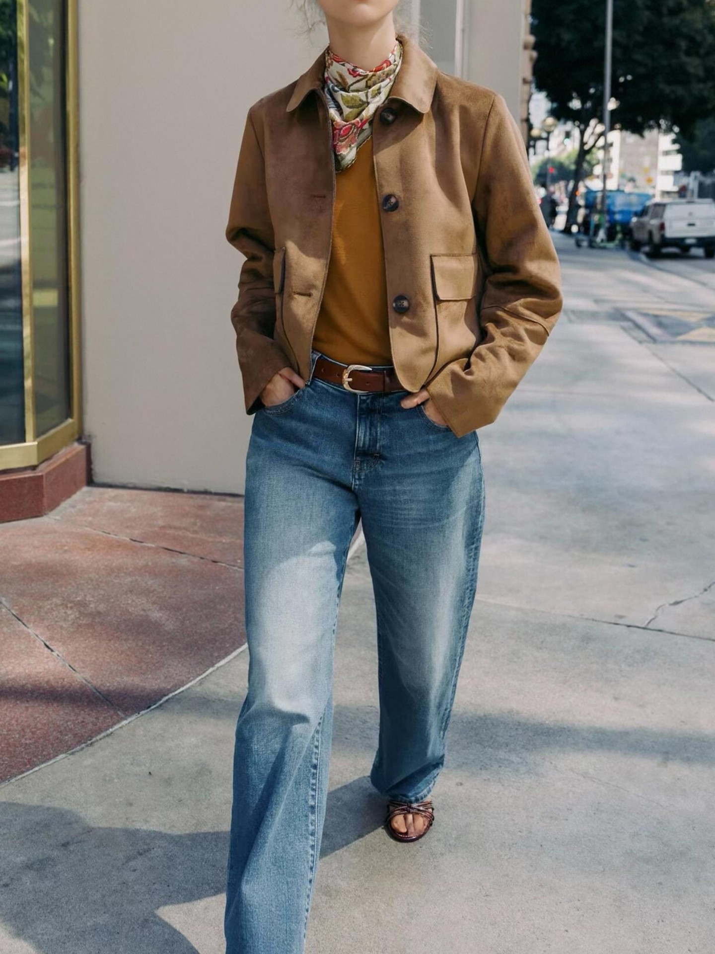 Brown Pocket Utilty Jacket