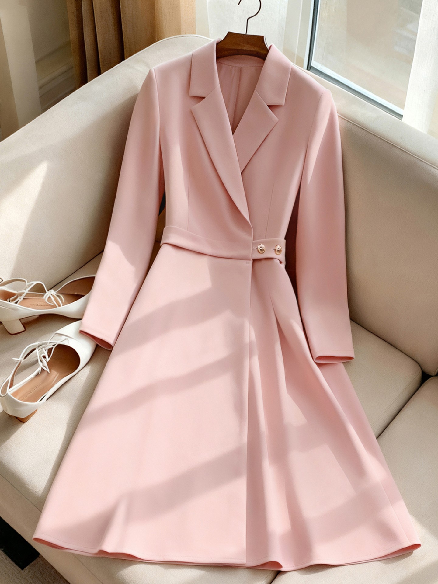Light Pink Blazer Dress
