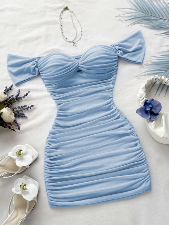 Gathered Bodycon Dress