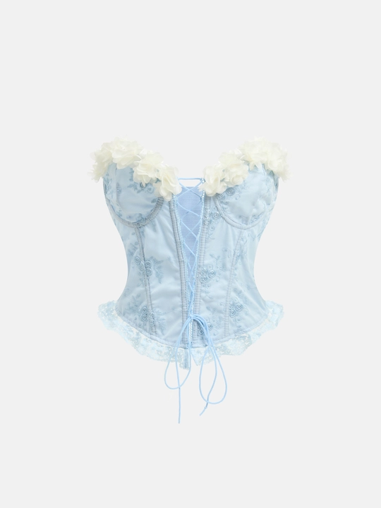 Embroidered Tube Top