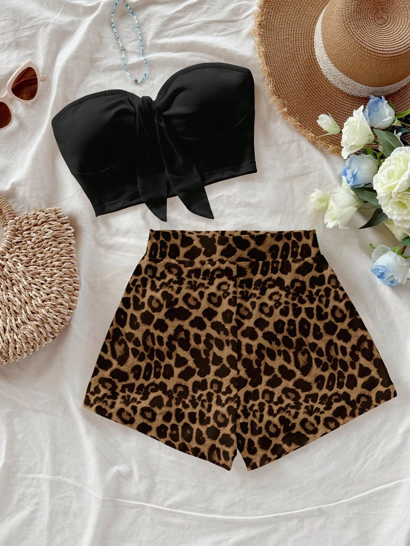 Savana Bow Co-ord Set Multicolor under 900