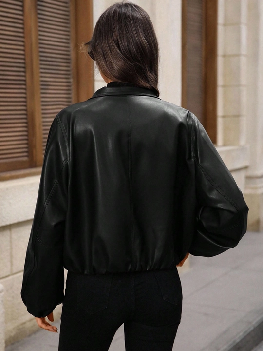 Faux Leather Jacket | Savana | Bestsellers