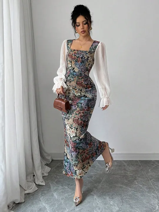 Jacquard Pencil Dress | Savana | Bestsellers