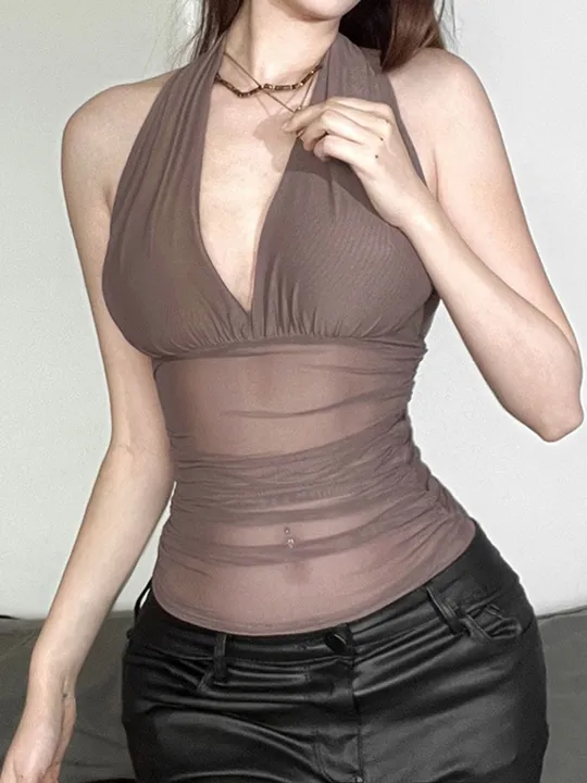 Sheer Halter Top