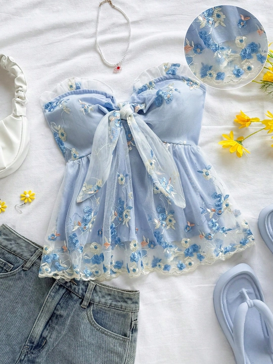 Ruffle Tube Top