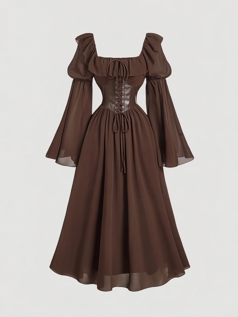 Savana Tie Up A-Line Dress