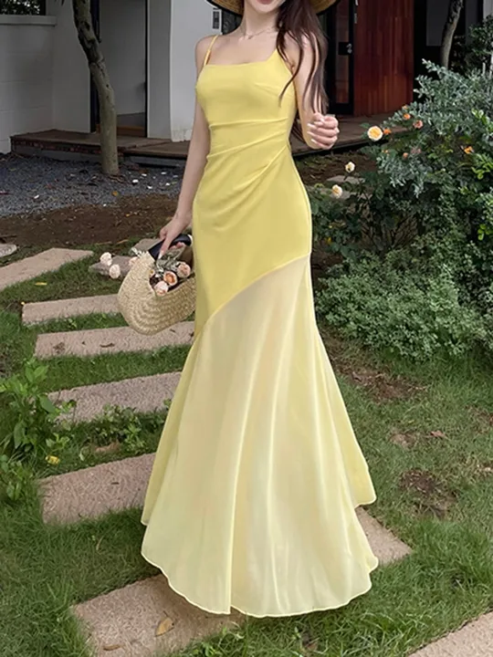 Asymmetric Slip Dress