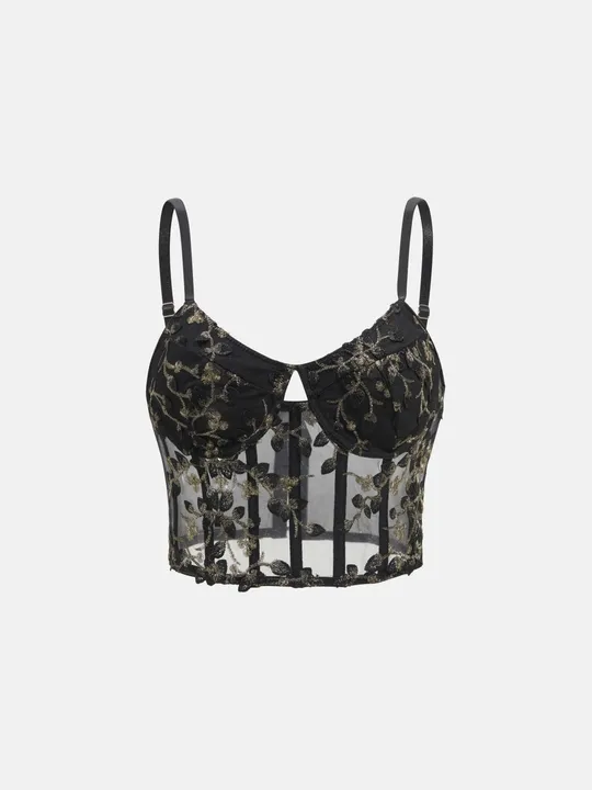 Embroidered Cami Top