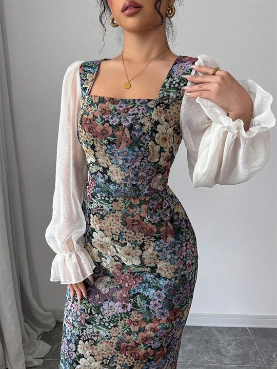 Jacquard Pencil Dress | Savana | Bestsellers