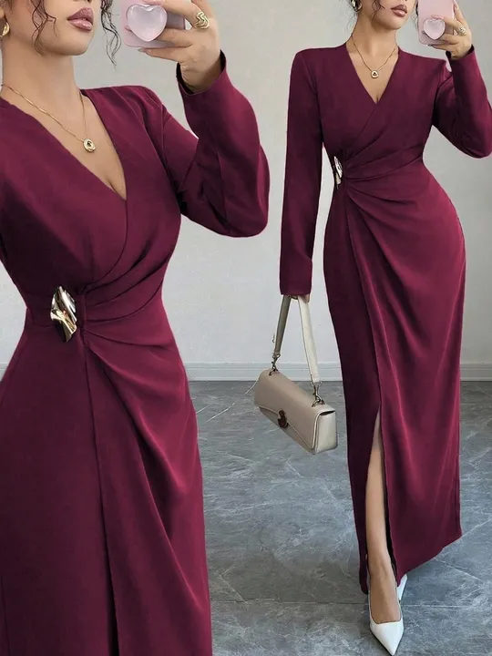 Draped Pencil Dress