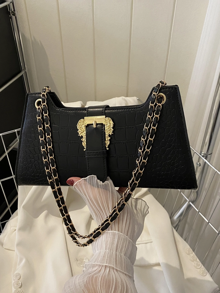 Savana Snake Print Shoulder Bag