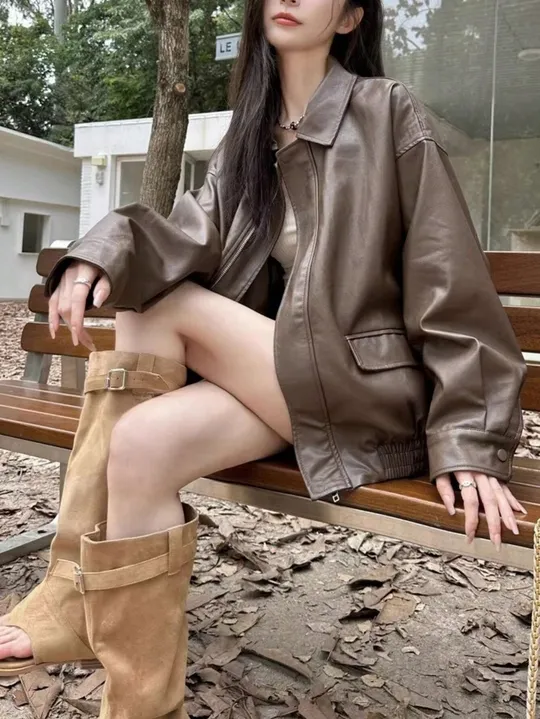 Pocket Faux Leather Jacket | Savana | Bestsellers