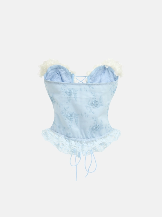 Embroidered Tube Top view 1