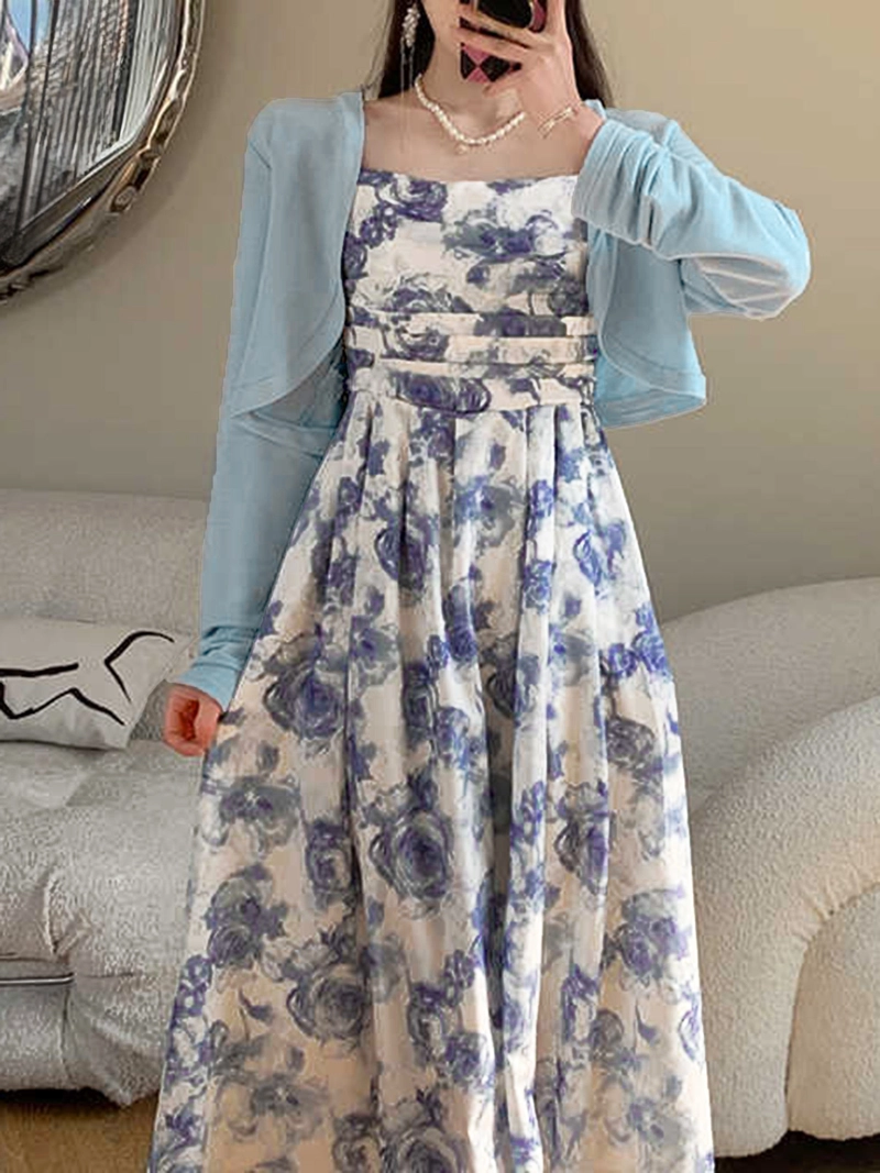 Savana Floral Printed Co-ord Set Blue