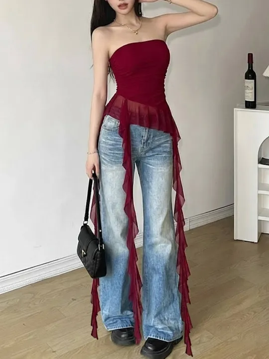 Ruffle Tube Top