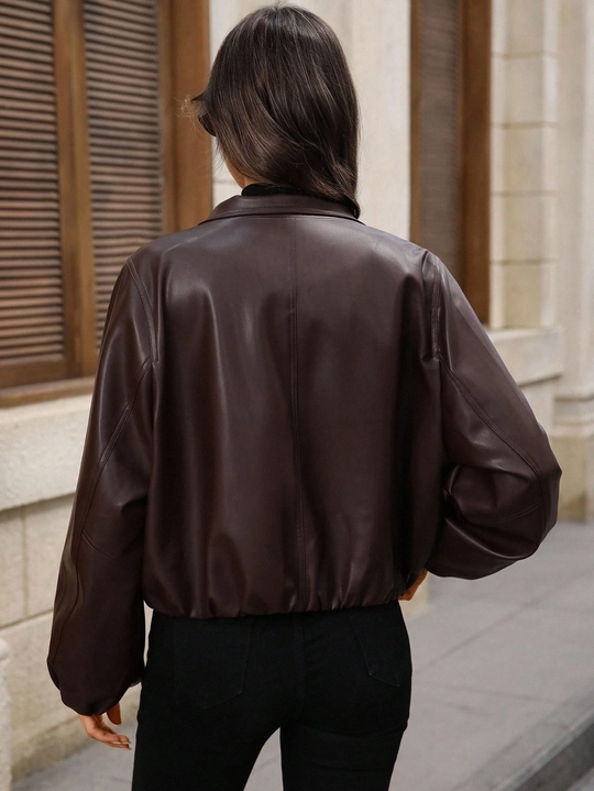 Faux Leather Jacket | Savana | Bestsellers