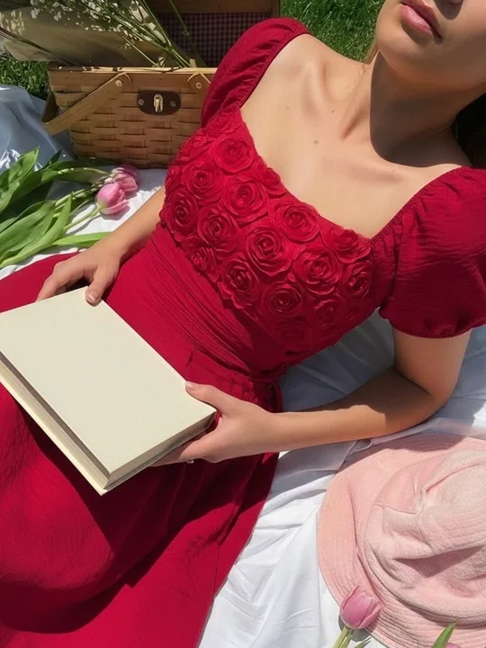 Tie Up A-Line Dress