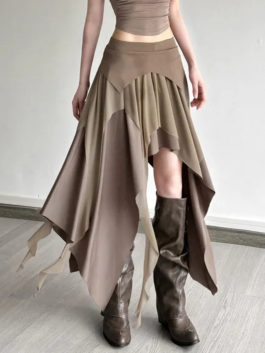 Asymmetrical Layered Skirt